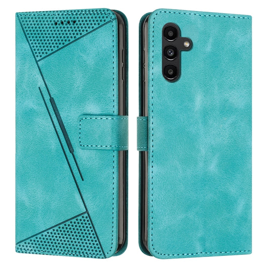 For Samsung Galaxy S25+ / S24+ 5G 5G Dream Triangle Leather Phone Case with Long Lanyard(Green) - Galaxy S25+ 5G Cases by PMC Jewellery | Online Shopping South Africa | PMC Jewellery | Buy Now Pay Later Mobicred