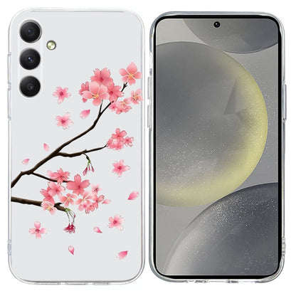 For Samsung Galaxy S25+ 5G Colorful Painting Pattern TPU Phone Case(Plum Blossom) - Galaxy S25+ 5G Cases by PMC Jewellery | Online Shopping South Africa | PMC Jewellery | Buy Now Pay Later Mobicred