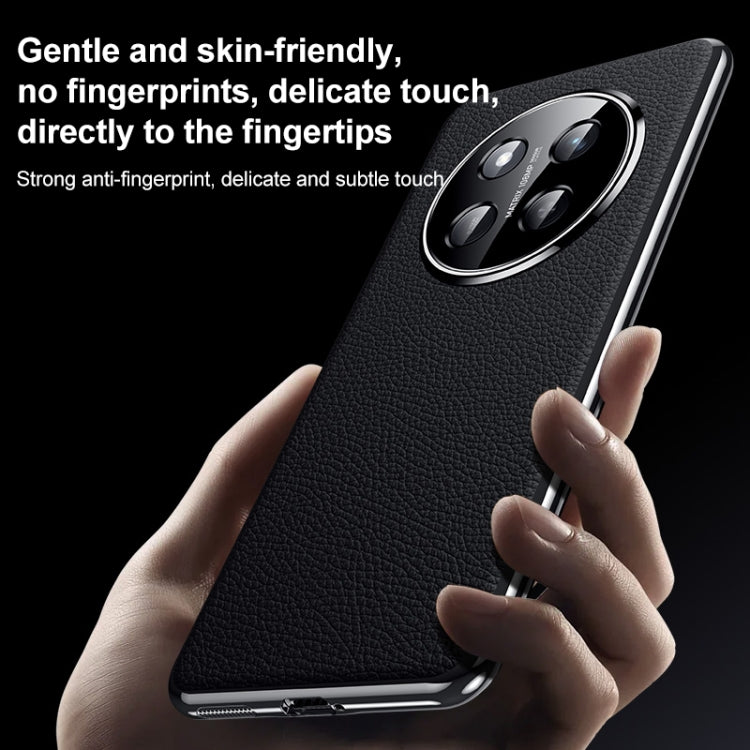 For Honor Magic7 Pro Genuine Leather PC Phone Case(White) - Honor Cases by PMC TechLife | Online Shopping South Africa | PMC TechLife | Buy Now Pay Later Mobicred