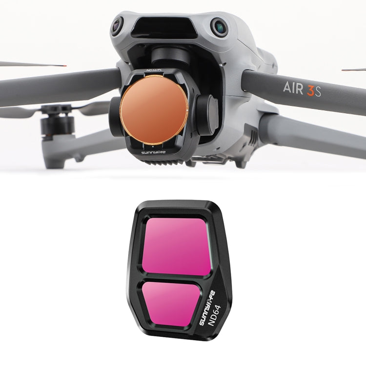 For DJI Air 3S Sunnylife Camera Lens Filter, Filter:ND64 - free shipping - PMC TechLife - Order now!