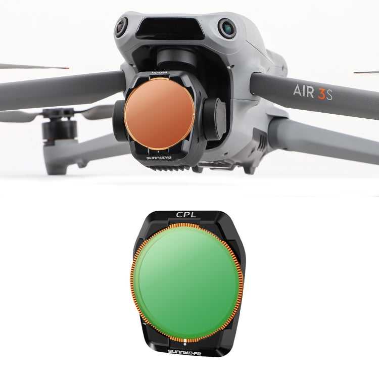 For DJI Air 3S Sunnylife Camera Lens Filter, Filter:CPL - free shipping - PMC TechLife - Order now!