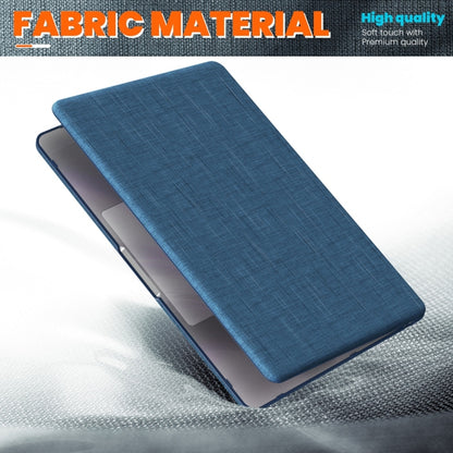 For MacBook Air 13.6 inch A3113 / A2681 Fabric Magnetic Holder Laptop Protective Case(Navy Blue) - MacBook Air Cases by PMC Jewellery | Online Shopping South Africa | PMC Jewellery | Buy Now Pay Later Mobicred