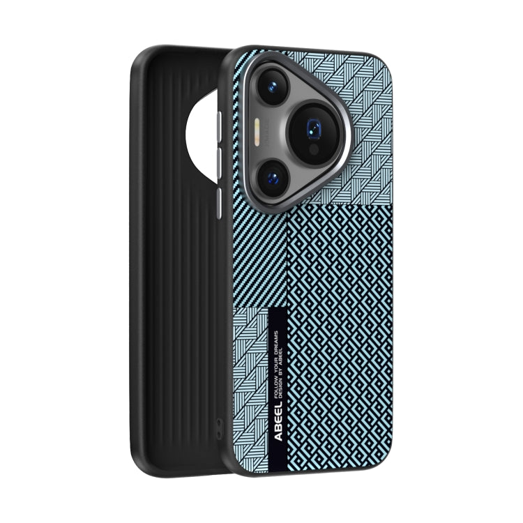 For Huawei Pura 70 Pro / 70 Pro+ ABEEL 6D Micro Relief MagSafe Magnetic Phone Case(Carbon Fiber Blue) - Huawei Cases by PMC Jewellery | Online Shopping South Africa | PMC Jewellery | Buy Now Pay Later Mobicred