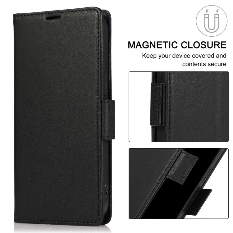 For Samsung Galaxy S25 / S24 5G Side Buckle RFID Anti-theft Leather Phone Case(Black) - Galaxy S25 5G Cases by PMC Jewellery | Online Shopping South Africa | PMC Jewellery | Buy Now Pay Later Mobicred