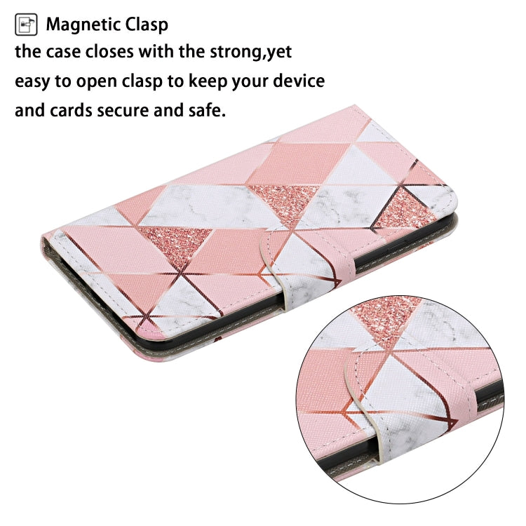 For Samsung Galaxy S25+ 5G Colored Drawing Pattern Leather Phone Case(Marble) - Galaxy S25+ 5G Cases by PMC Jewellery | Online Shopping South Africa | PMC Jewellery | Buy Now Pay Later Mobicred