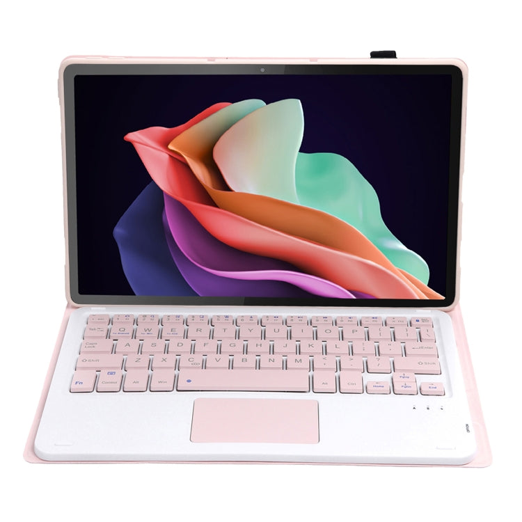 For Huawei MatePad SE 10.4 AH13-A Ultra-thin Detachable Bluetooth Keyboard Leather Tablet Case with Touchpad(Pink White) - Others Keyboard by PMC Jewellery | Online Shopping South Africa | PMC Jewellery | Buy Now Pay Later Mobicred