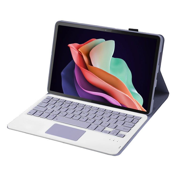 For Huawei MatePad SE 10.4 AH13-A Ultra-thin Detachable Bluetooth Keyboard Leather Tablet Case with Touchpad(Lavender White) - Others Keyboard by PMC Jewellery | Online Shopping South Africa | PMC Jewellery | Buy Now Pay Later Mobicred