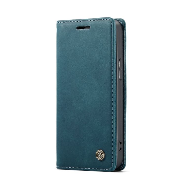 For iPhone 12 mini CaseMe-013 Multifunctional Retro Frosted Horizontal Flip Leather Case with Card Slot & Holder & Wallet(Blue) - iPhone 12 mini Cases by CaseMe | Online Shopping South Africa | PMC Jewellery | Buy Now Pay Later Mobicred