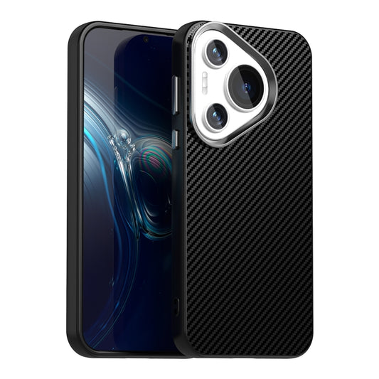 For Huawei Pura 70 Pro Carbon Fiber Series IMD Phone Case(Black) - Huawei Cases by PMC Jewellery | Online Shopping South Africa | PMC Jewellery | Buy Now Pay Later Mobicred