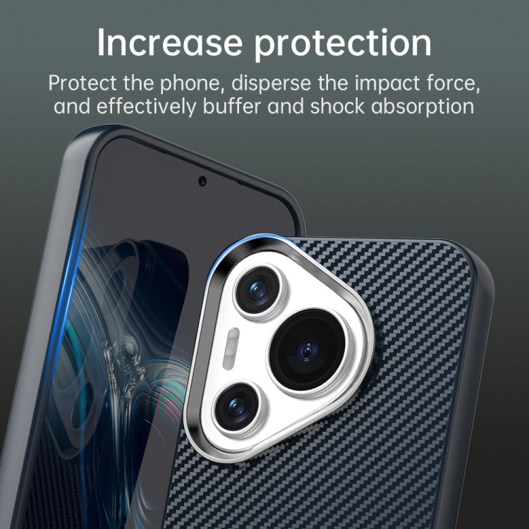 For Huawei Pura 70 Pro Carbon Fiber Series IMD Phone Case(Blue) - Huawei Cases by PMC Jewellery | Online Shopping South Africa | PMC Jewellery | Buy Now Pay Later Mobicred