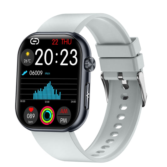 ET587 1.95 inch AMOLED Screen Smart Watch, ECG Electrocardiogram/Blood Sugar Monitoring(Grey) - Smart Watches by PMC Jewellery | Online Shopping South Africa | PMC Jewellery | Buy Now Pay Later Mobicred