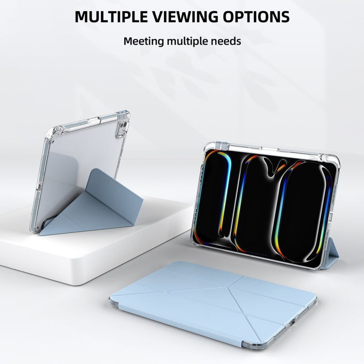 For iPad Pro 13 2024 mutural Y-Shape Deformation Leather Tablet Case(Navy Blue) - free shipping - PMc TechLife - Order now!