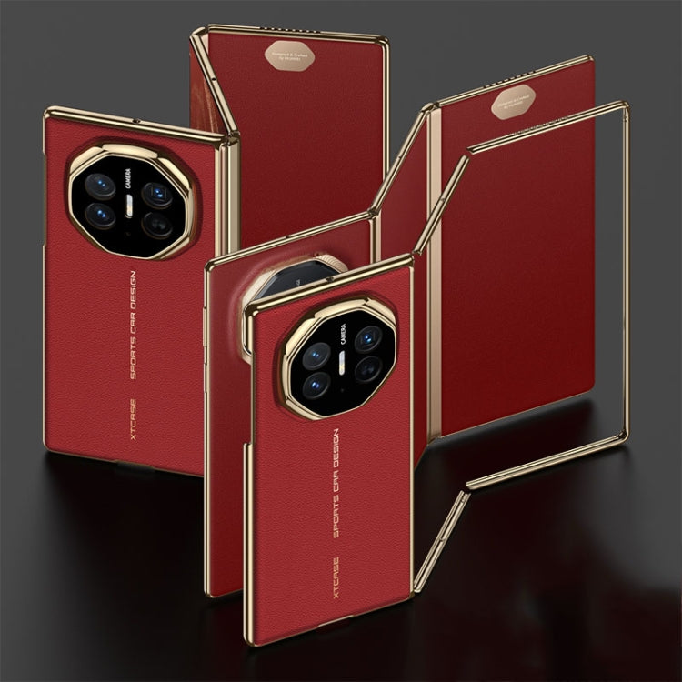 For Huawei Mate XT Ultimate Design GKK Phantom Leather MagSafe Frame Phone Case(Red) - free shipping - PMC TechLife - Order now!