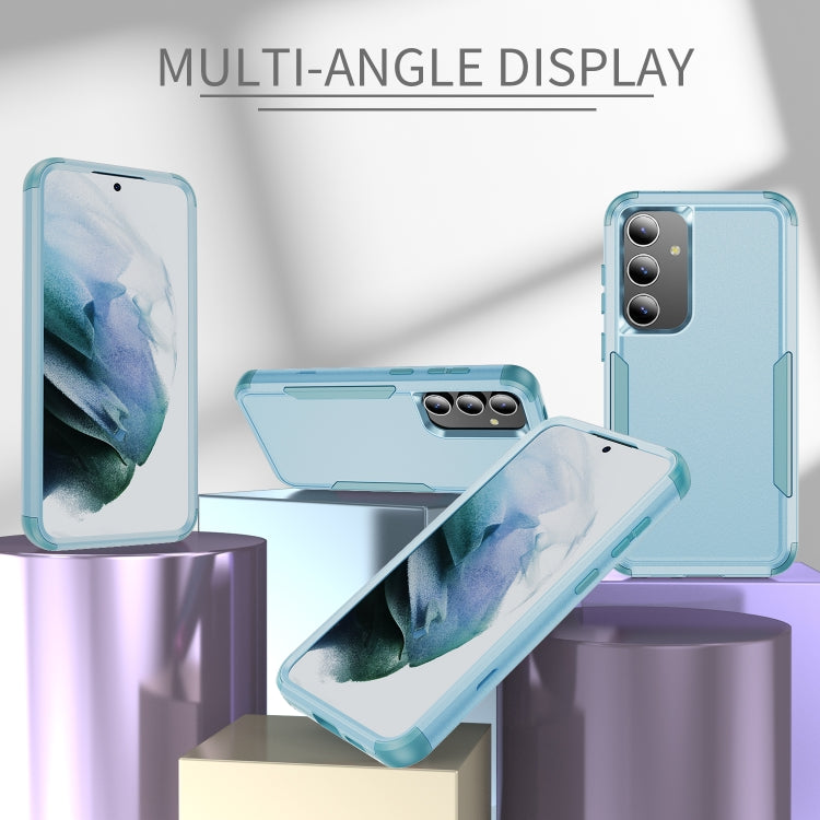 For Samsung Galaxy S25 5G TPU + PC Shockproof Protective Phone Case(Grey Green) - Galaxy S25 5G Cases by PMC Jewellery | Online Shopping South Africa | PMC Jewellery | Buy Now Pay Later Mobicred