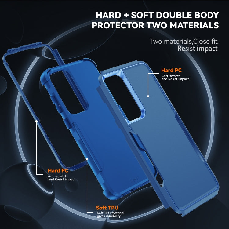 For Samsung Galaxy S25+ 5G TPU + PC Shockproof Protective Phone Case(Royal Blue) - Galaxy S25+ 5G Cases by PMC Jewellery | Online Shopping South Africa | PMC Jewellery | Buy Now Pay Later Mobicred