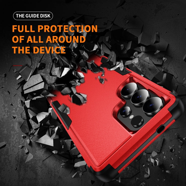 For Samsung Galaxy S25 Ultra 5G TPU + PC Shockproof Protective Phone Case(Red + Black) - Galaxy S25 Ultra 5G Cases by PMC Jewellery | Online Shopping South Africa | PMC Jewellery | Buy Now Pay Later Mobicred