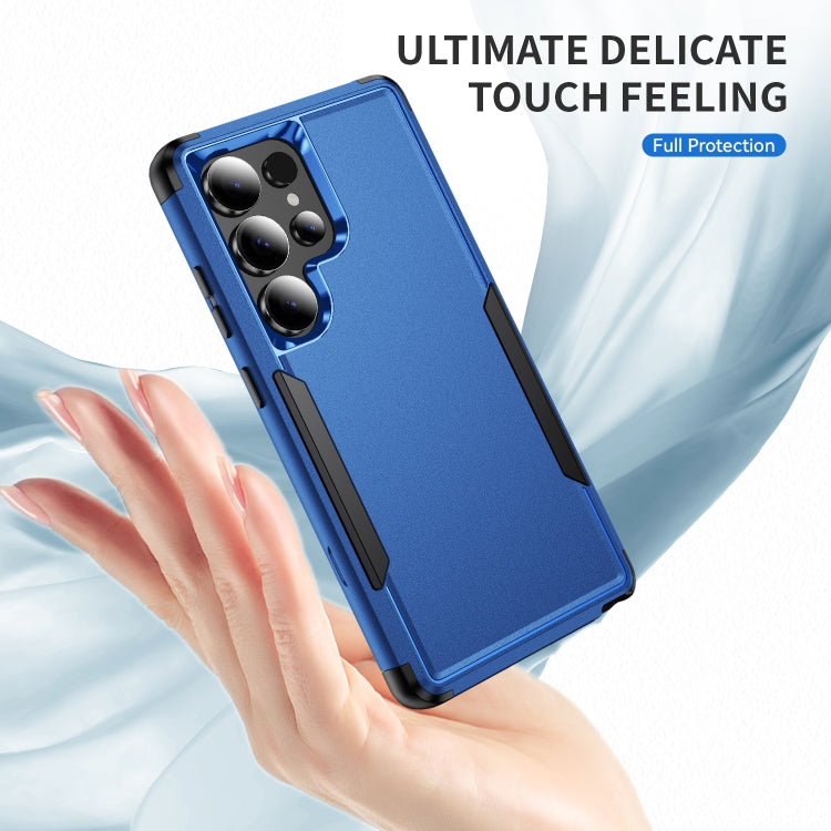 For Samsung Galaxy S25 Ultra 5G TPU + PC Shockproof Protective Phone Case(Royal Blue + Black) - Galaxy S25 Ultra 5G Cases by PMC Jewellery | Online Shopping South Africa | PMC Jewellery | Buy Now Pay Later Mobicred