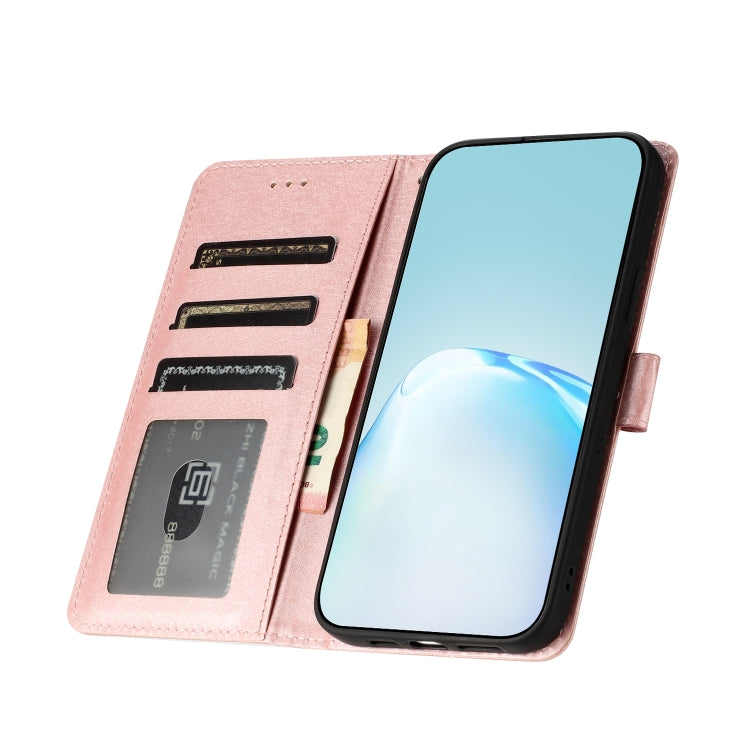 For Samsung Galaxy S25 5G Silk Texture Horizontal Flip Leather Phone Case(Rose Gold) - Galaxy S25 5G Cases by PMC Jewellery | Online Shopping South Africa | PMC Jewellery | Buy Now Pay Later Mobicred