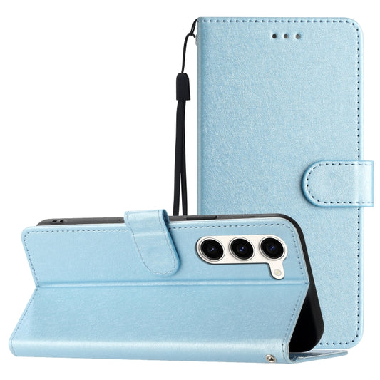 For Samsung Galaxy S25+ 5G Silk Texture Horizontal Flip Leather Phone Case(Light Blue) - Galaxy S25+ 5G Cases by PMC Jewellery | Online Shopping South Africa | PMC Jewellery | Buy Now Pay Later Mobicred