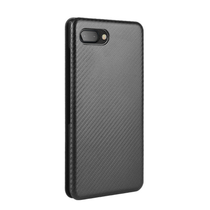 For BlackBerry KEY2 Carbon Fiber Texture Horizontal Flip TPU + PC + PU Leather Case with Card Slot(Black) - BlackBerry by PMC Jewellery | Online Shopping South Africa | PMC Jewellery