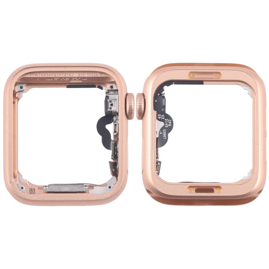 For Apple Watch Series 4 40MM GPS Aluminium Alloy Middle Frame Bezel Plate with Crown Spin Axis Flex Cable(Gold) - Middle Frame by PMC Jewellery | Online Shopping South Africa | PMC Jewellery | Buy Now Pay Later Mobicred