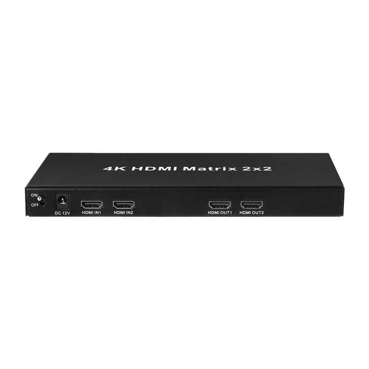 Measy MT4322 4K 30Hz 2 In 2 Out HDMI Matrix Switch Support Seamless Switching, UK Plug(Black) - free shipping - PMC TechLife - Order now!