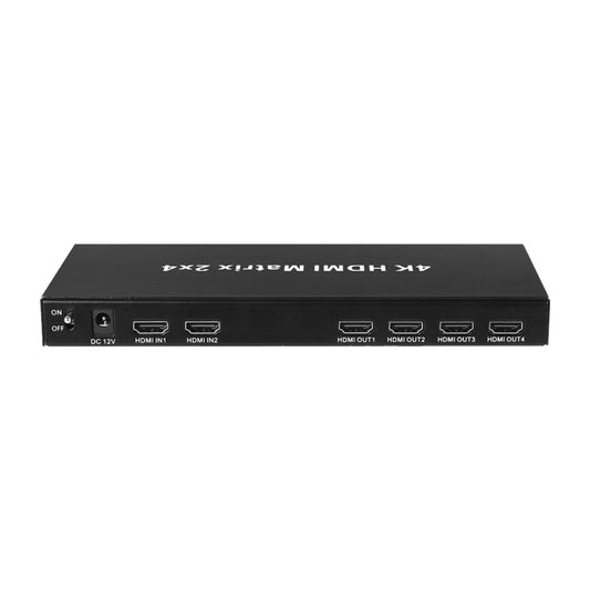 Measy MT4324 4K 30Hz 2 In 4 Out HDMI Matrix Switch Support Seamless Switching, AU Plug(Black) - Switch by Measy | Online Shopping South Africa | PMC Jewellery | Buy Now Pay Later Mobicred