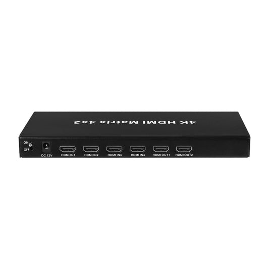 Measy MT4342 4K 30Hz 4 In 2 Out HDMI Matrix Switch Support Seamless Switching, AU Plug(Black) - Switch by Measy | Online Shopping South Africa | PMC Jewellery | Buy Now Pay Later Mobicred