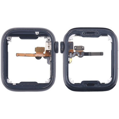 For Apple Watch Series 7 / 8 / 9 45MM GPS Aluminium Alloy Middle Frame Bezel Plate with Crown Spin Axis Flex Cable(Midnight) - Middle Frame by PMC Jewellery | Online Shopping South Africa | PMC Jewellery | Buy Now Pay Later Mobicred