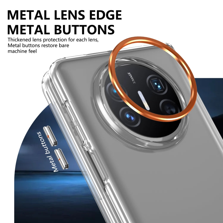 For Huawei Mate X3 lce Folding Series Integrated Clear PC Phone Case(Orange) - Huawei Cases by PMC TechLife | Online Shopping South Africa | PMC TechLife | Buy Now Pay Later Mobicred