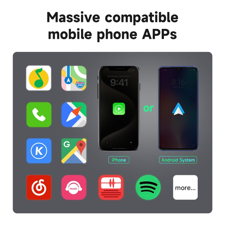 2 in 1 Apple CarPlay / Android Auto USB, Type-C Dual Ports Wired to Wireless CarPlay Adapter(Black) - free shipping - PMC TechLife - Order now!