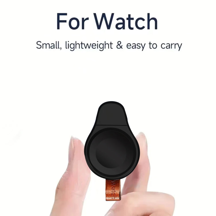 For Apple Watch Series A01 Portable Wireless Charger(Black) - Charger / Holder by PMC TechLife | Online Shopping South Africa | PMC TechLife | Buy Now Pay Later Mobicred