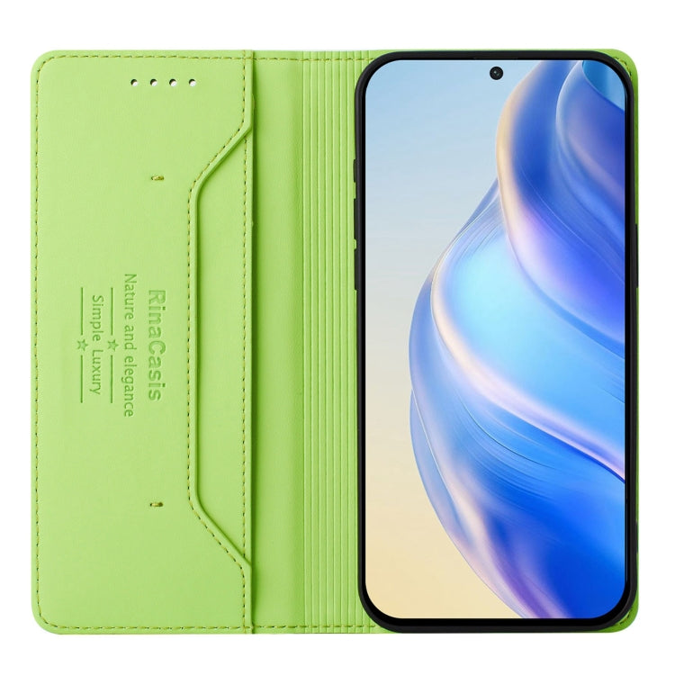 For Ulefone Note 16 Pro RC01 Dual-Folded Magnetic Suction RFID Leather Phone Case(Grass Green) - Ulefone Cases by PMC TechLife | Online Shopping South Africa | PMC TechLife | Buy Now Pay Later Mobicred