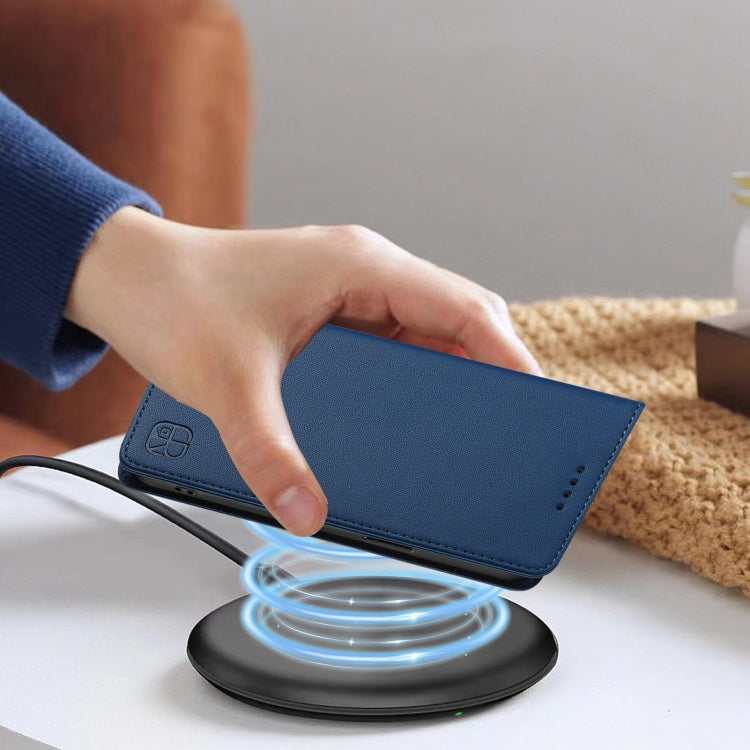 For Ulefone Note 17 Pro RC01 Dual-Folded Magnetic Suction RFID Leather Phone Case(Dark Blue) - Ulefone Cases by PMC TechLife | Online Shopping South Africa | PMC TechLife | Buy Now Pay Later Mobicred