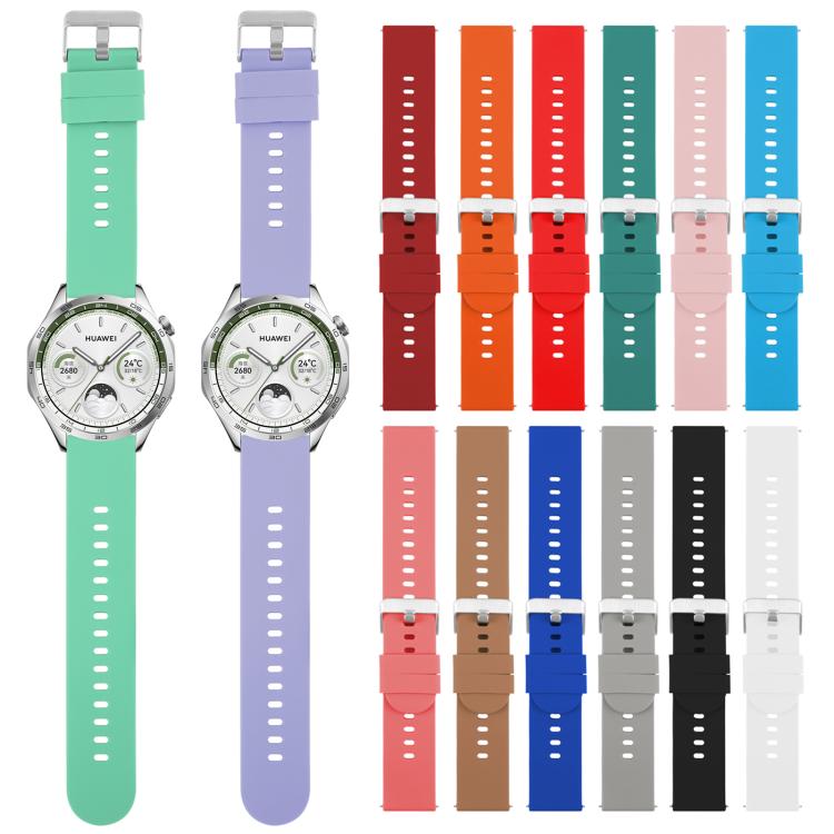 19mm Solid Color Steel Buckle Silicone Watch Band(Wine Red) - free shipping - PMc TechLife - Order now!