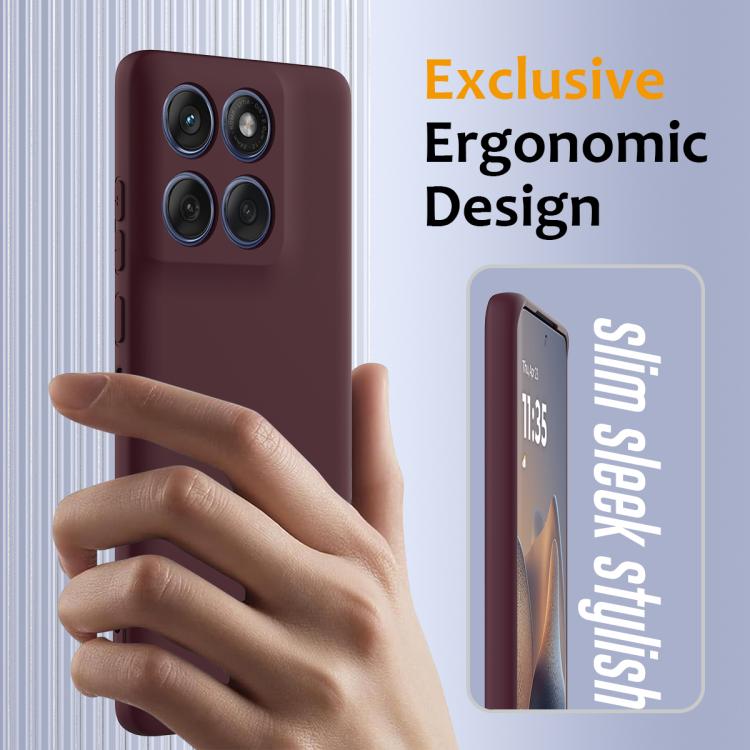 For Motorola Edge 60 / 60s / 60 Fusion Shockproof Silicone Magsafe Phone Case(Plum Color) - free shipping - PMC TechLife - Order now!