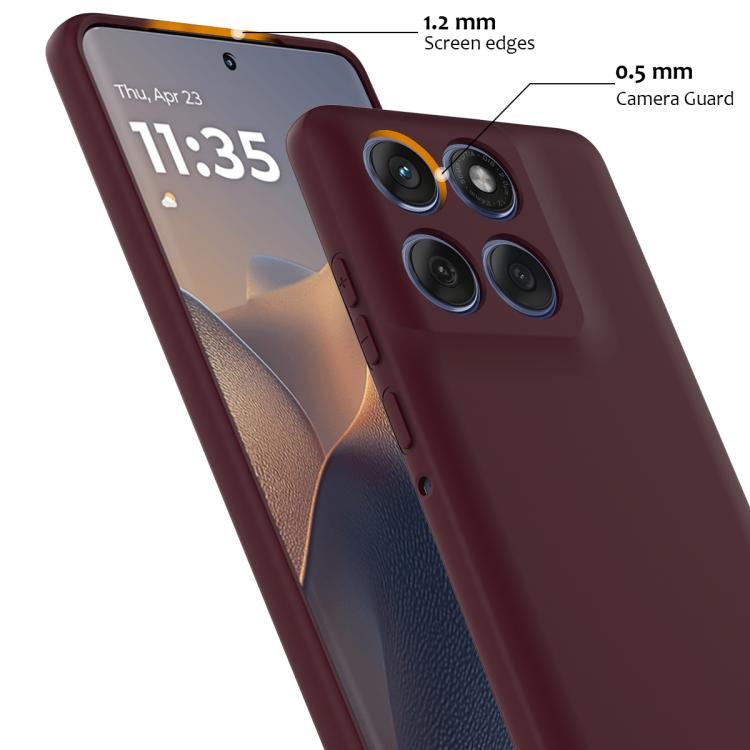For Motorola Edge 60 / 60s / 60 Fusion Shockproof Silicone Magsafe Phone Case(Plum Color) - free shipping - PMC TechLife - Order now!