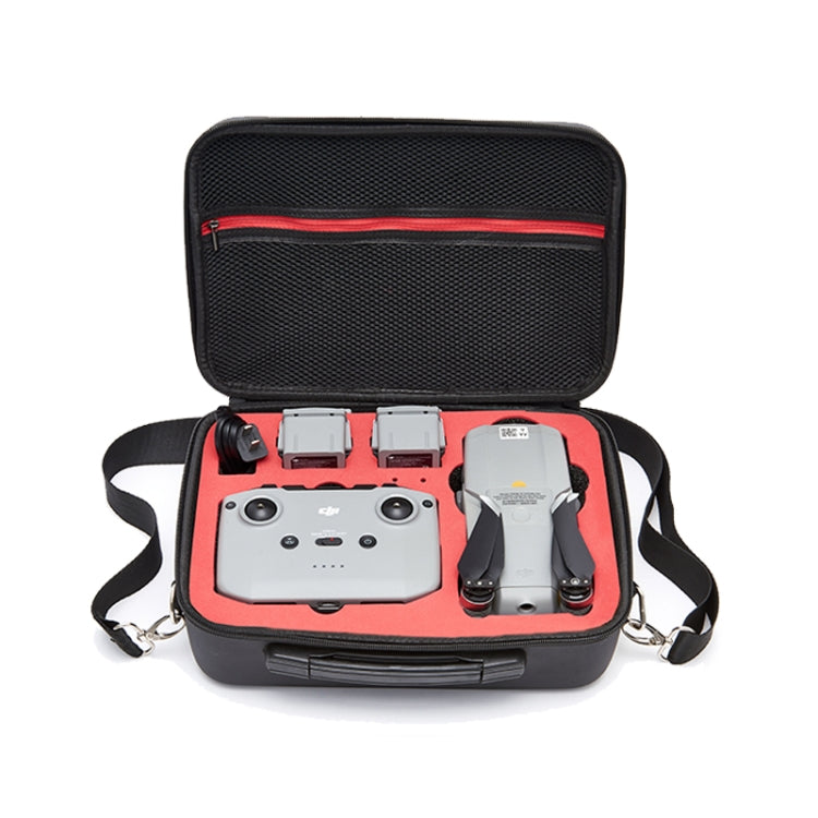 For DJI Mavic Air 2 Portable PU Shoulder Storage Bag Protective Box(Black Red) - Carry Cases & Bags by PMC Jewellery | Online Shopping South Africa | PMC Jewellery | Buy Now Pay Later Mobicred