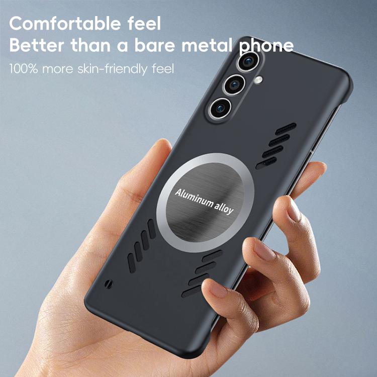 For Samsung Galaxy S24+ 5G All-inclusive Lens Frameless Graphene Cooling Phone Case(Orange) - Galaxy S24+ 5G Cases by PMc TechLife | Online Shopping South Africa | PMc TechLife | Buy Now Pay Later Mobicred
