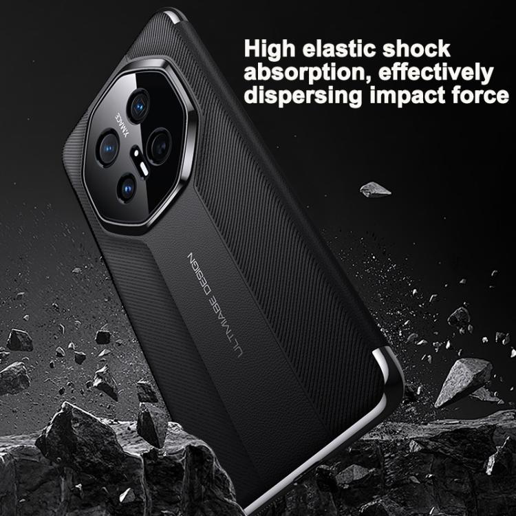 For Huawei Mate 70 RS Ultimate Smart View Window Imitation Ultimate Design Phone Case(Gold) - Huawei Cases by PMC TechLife | Online Shopping South Africa | PMC TechLife | Buy Now Pay Later Mobicred