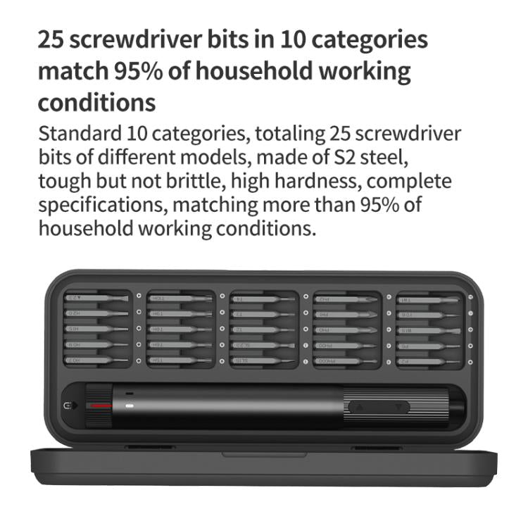 Original Xiaomi Youpin DUKA E2 Electric Screwdriver Set(Black) - Tool Kits by Xiaomi | Online Shopping South Africa | PMC TechLife | Buy Now Pay Later Mobicred