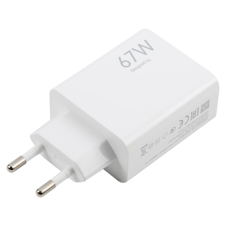 120W USB Fast Charger with 1m USB to Type-C Cable, Plug Type:EU Plug(White) - USB Charger by PMC TechLife | Online Shopping South Africa | PMC TechLife | Buy Now Pay Later Mobicred