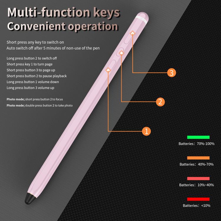 C1 Multifunctional Bluetooth Capacitive Pen for Mobile Phones / Tablets PC(Pink) - Stylus Pen by PMC TechLife | Online Shopping South Africa | PMC TechLife | Buy Now Pay Later Mobicred