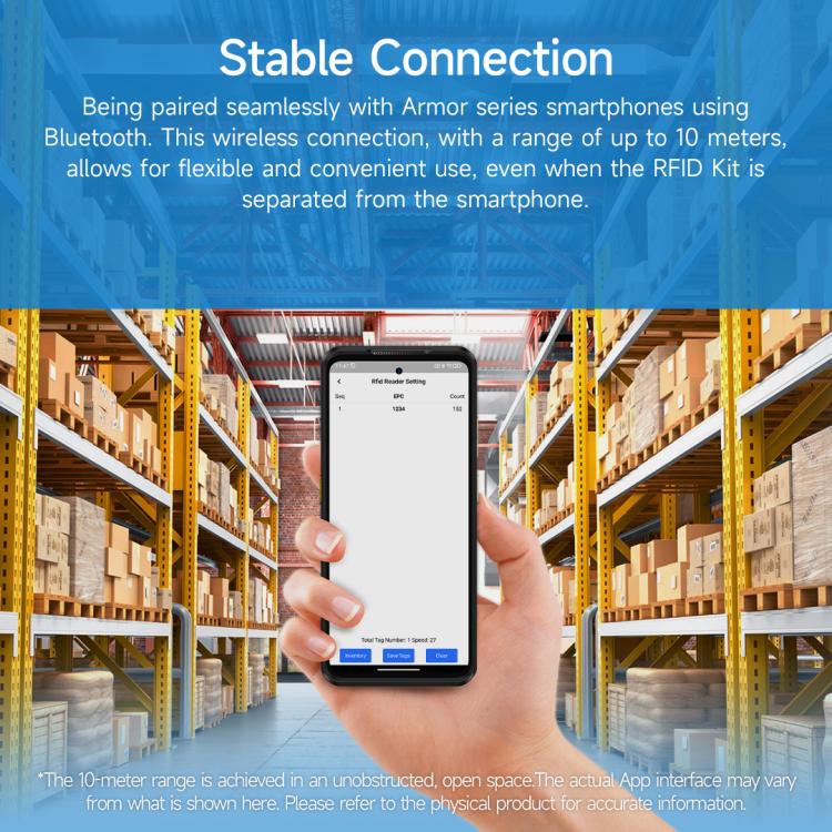 Ulefone Bluetooth 5.2 Portable UHF RFID Tag Reader(Black) - free shipping - PMC TechLife - Order now!