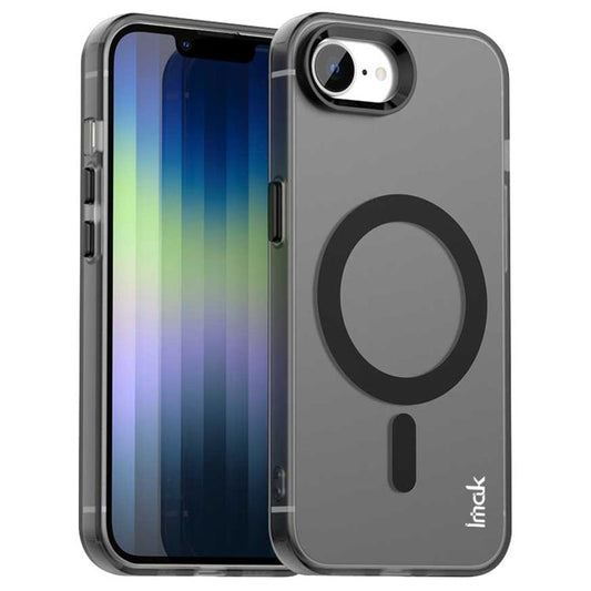 For iPhone 16e IMAK Candy Series Shockproof MagSafe Phone Case(Black) - iPhone 16e Cases by imak | Online Shopping South Africa | PMC Jewellery | Buy Now Pay Later Mobicred