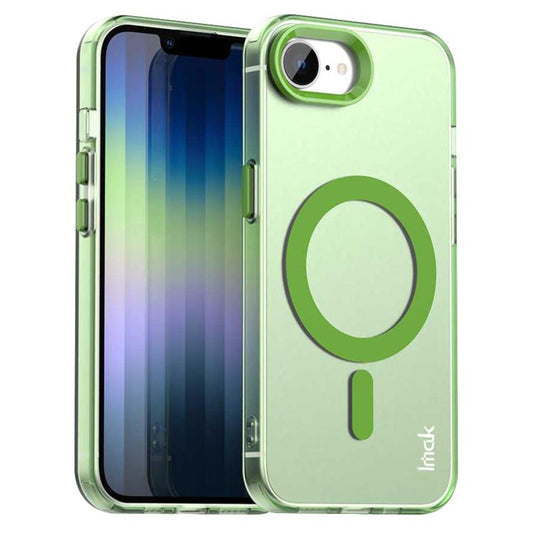 For iPhone 16e IMAK Candy Series Shockproof MagSafe Phone Case(Green) - iPhone 16e Cases by imak | Online Shopping South Africa | PMC Jewellery | Buy Now Pay Later Mobicred