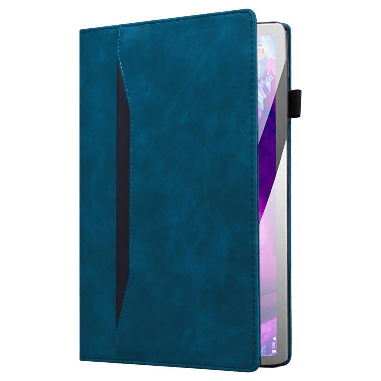 For Tecno Megapad 11 2024 Splicing Shockproof Leather Tablet Case(Blue) - Others by PMC TechLife | Online Shopping South Africa | PMC TechLife | Buy Now Pay Later Mobicred
