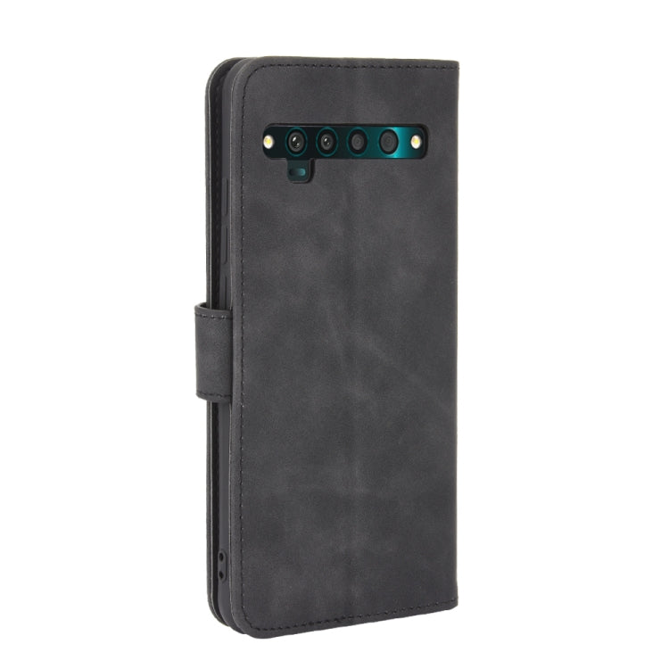 For TCL 10 Pro Solid Color Skin Feel Magnetic Buckle Horizontal Flip Calf Texture PU Leather Case with Holder & Card Slots & Wallet(Black) - More Brand by PMC Jewellery | Online Shopping South Africa | PMC Jewellery