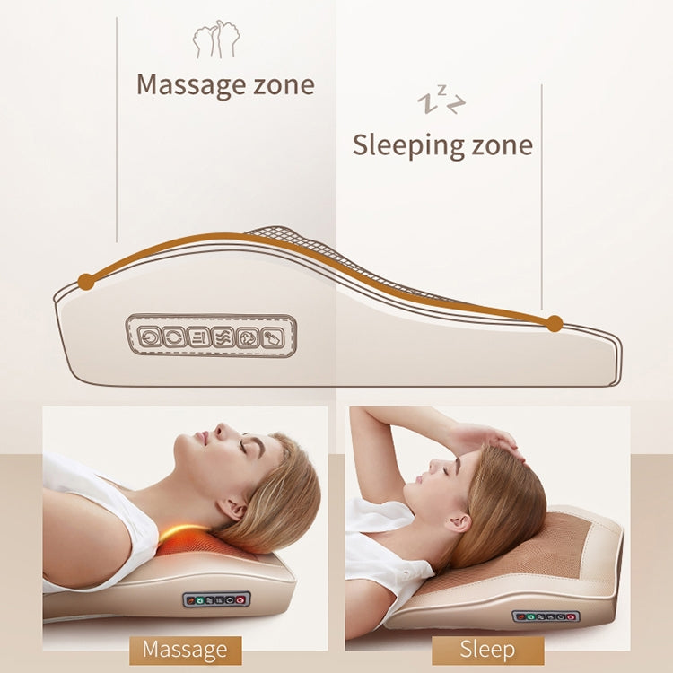 Multifunctional Mini Massage Pillow Neck and Shoulder Cervical Massager, Plug Type:UK Plug(Black) - free shipping - PMC TechLife - Order now!