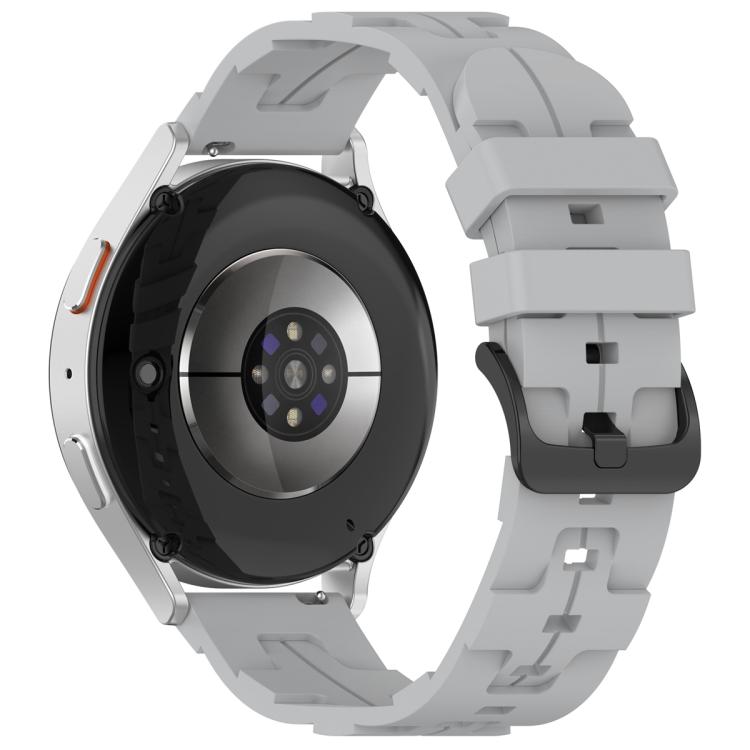 22mm Kalebol Solid Color Black Buckle Round Tail Silicone Watch Band(Grey) - free shipping - PMc TechLife - Order now!